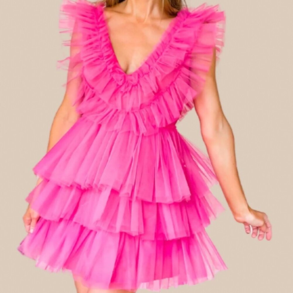 Pink Layered Dress